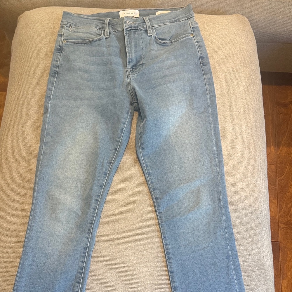 Frame Denim Light Blue Skinny Jeans
